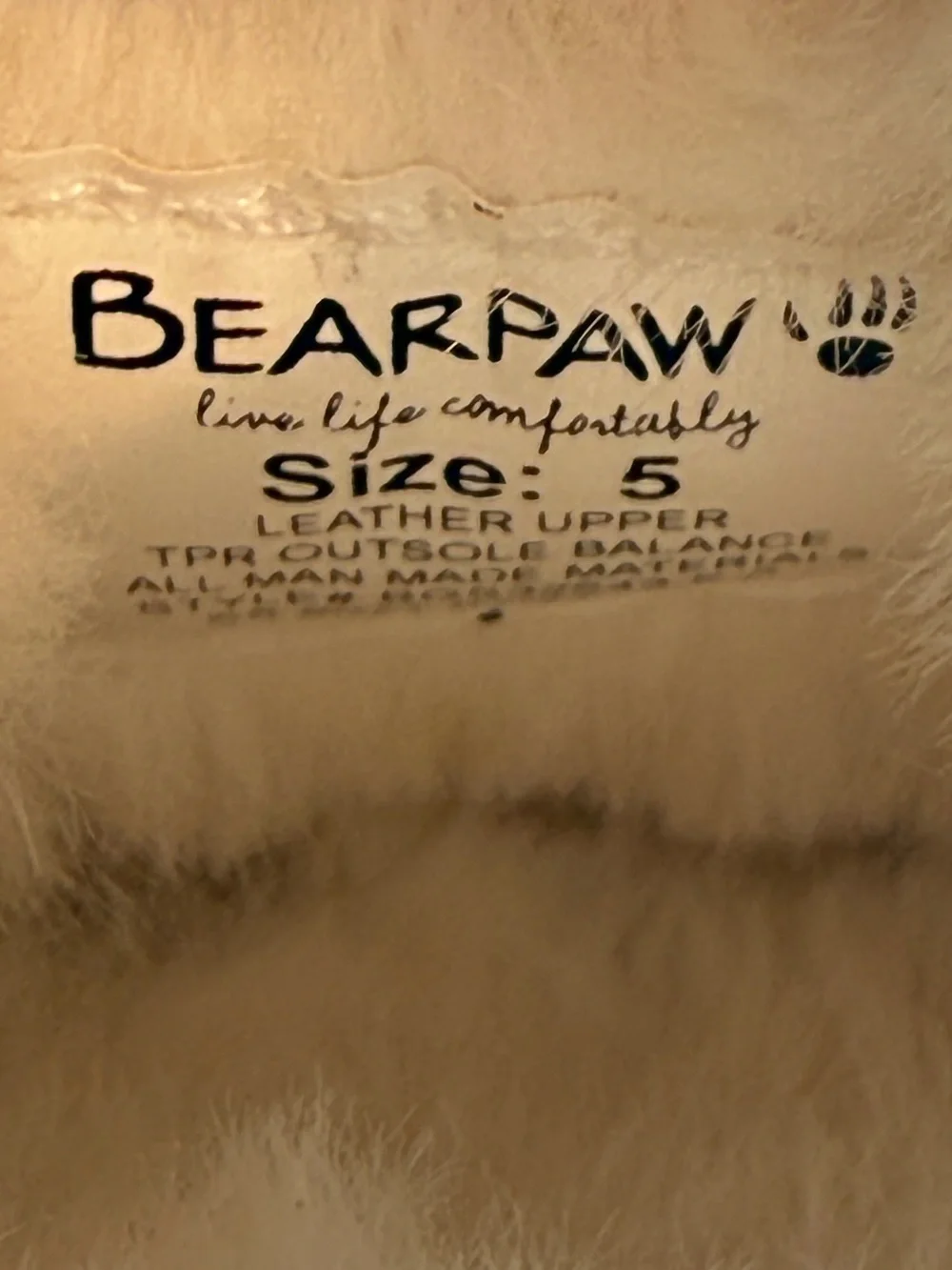 BEARPAW Baby Rebecca Suede Slippers Champagne Glitter Sandstone Size 5